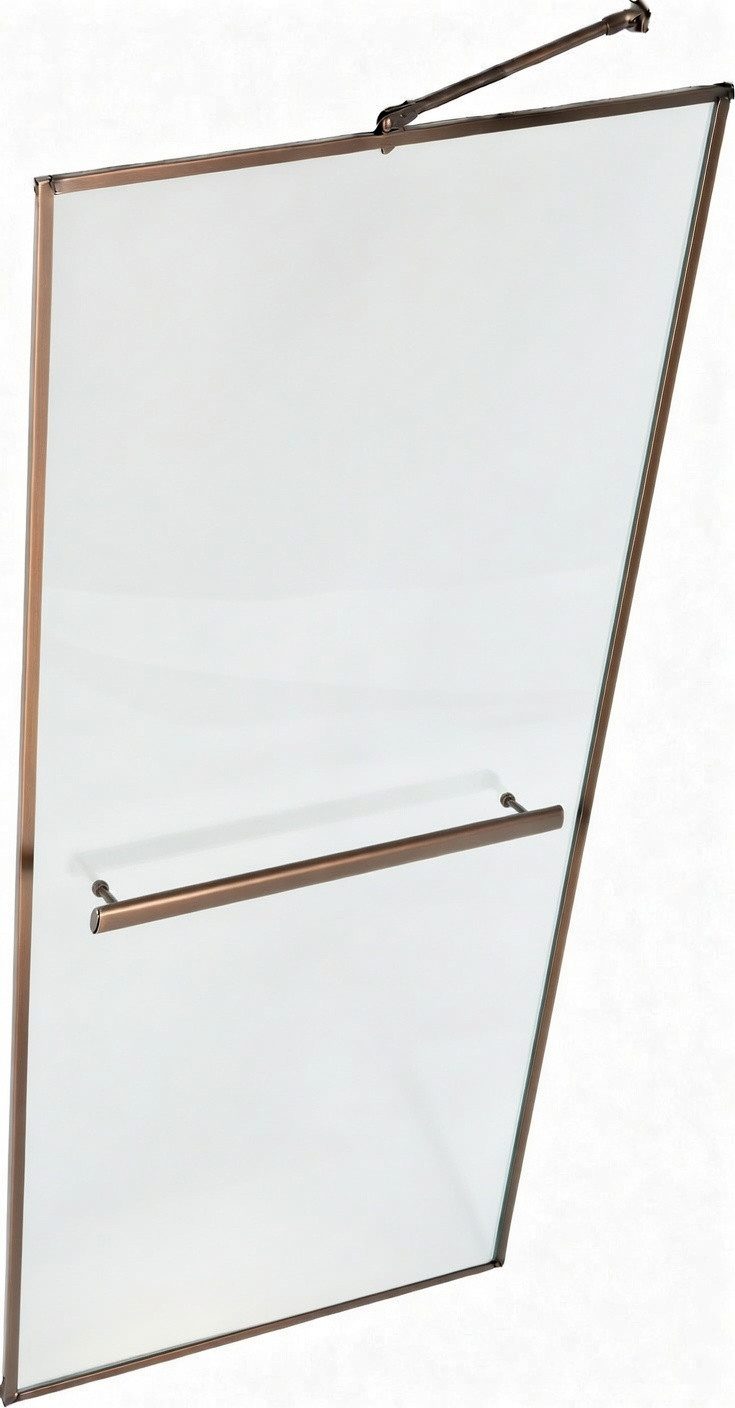 Душевая стенка MaybahGlass 109x195 / MGD-846-2 (прозрачное стекло/бронза)