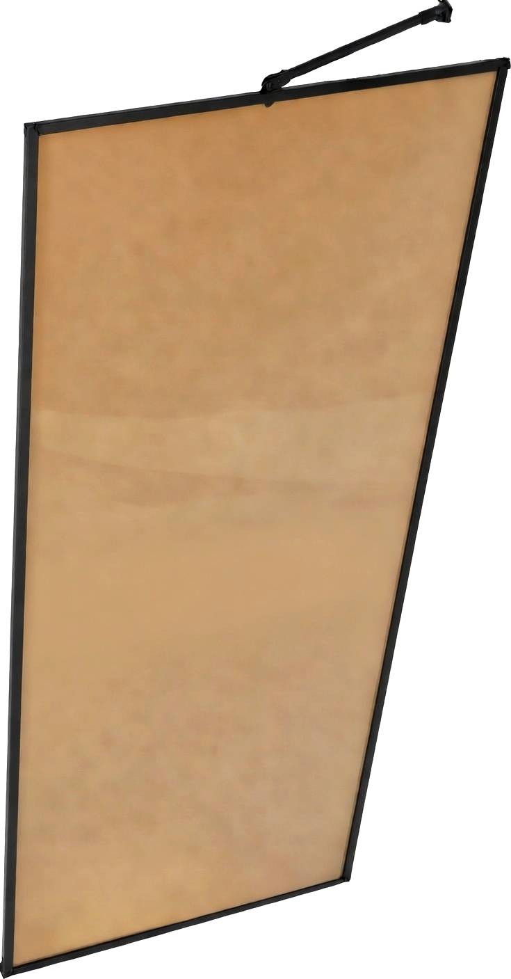 Душевая стенка MaybahGlass 109x195 / MGD-835-6 (бронзовое стекло/черный)
