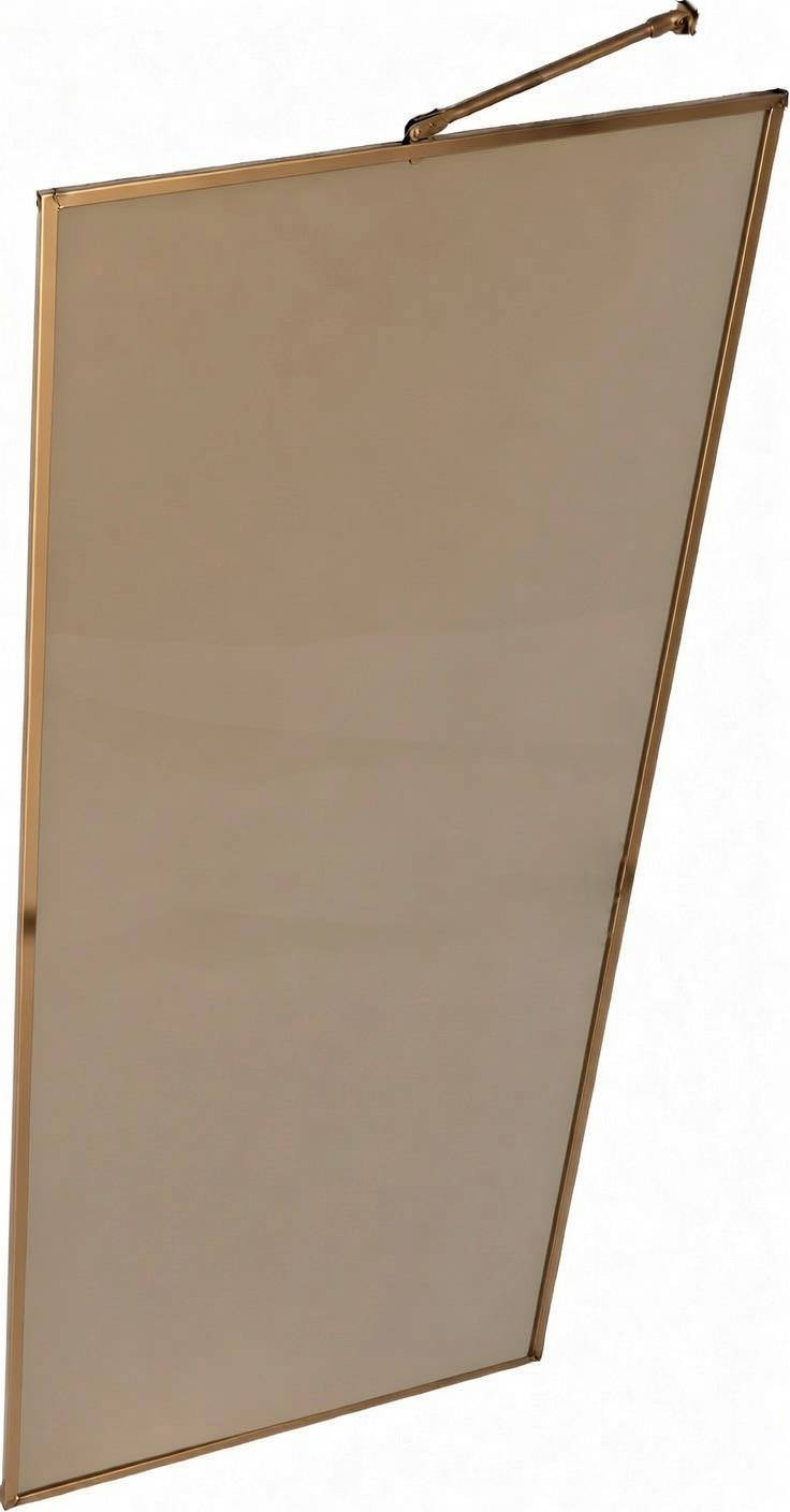 Душевая стенка MaybahGlass 109x195 / MGD-836-2 (бронзовое матовое стекло/бронза)
