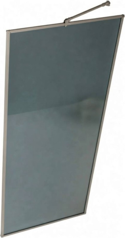 Душевая стенка MaybahGlass 109x195 / MGD-837-5 (графитовое стекло/хром матовый)