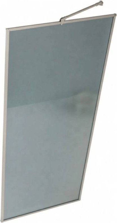 Душевая стенка MaybahGlass 109x195 / MGD-837-4 (графитовое стекло/хром глянцевый)