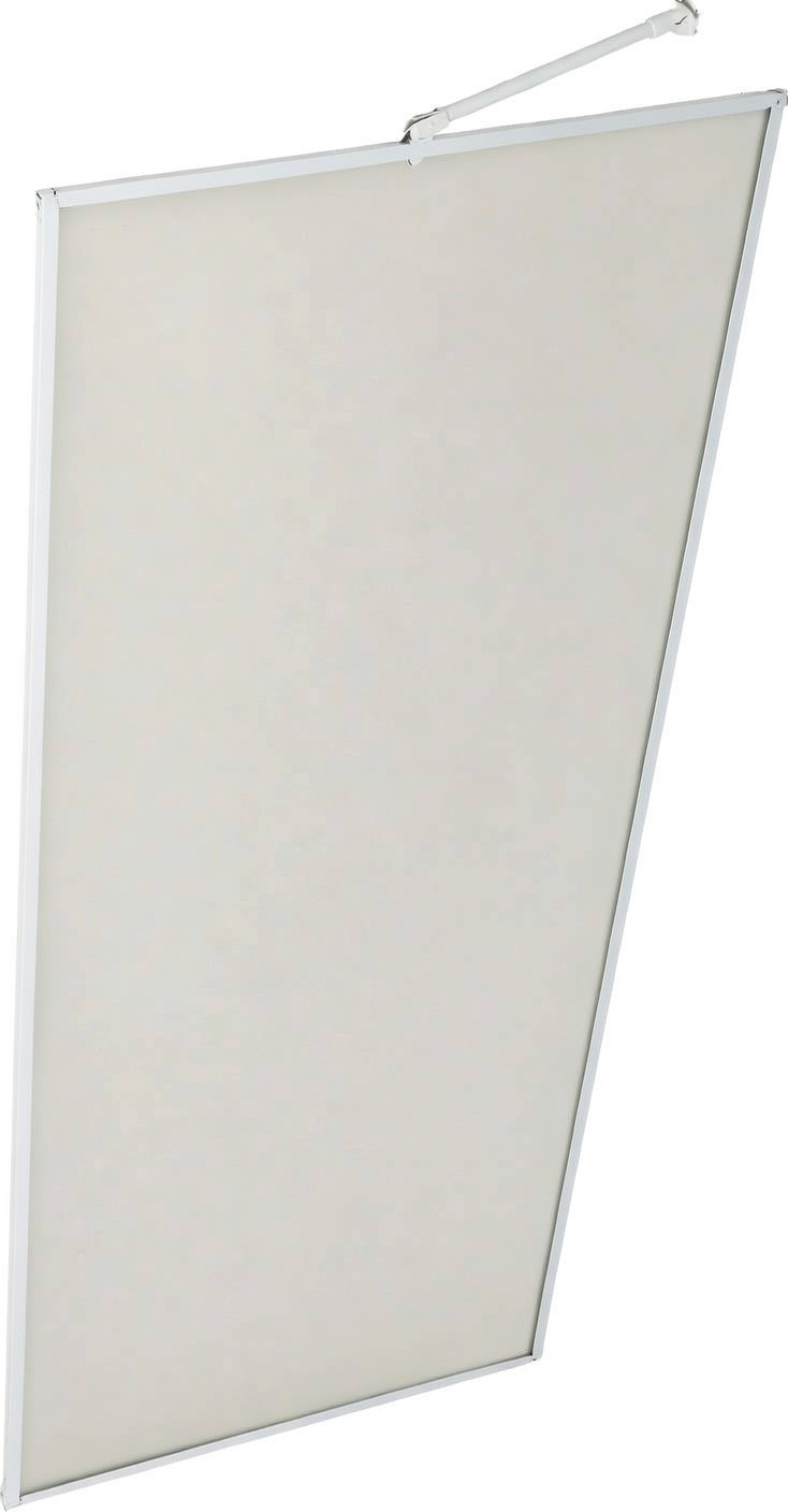 Душевая стенка MaybahGlass 109x195 / MGD-839-1 (сатин стекло/белый матовый)