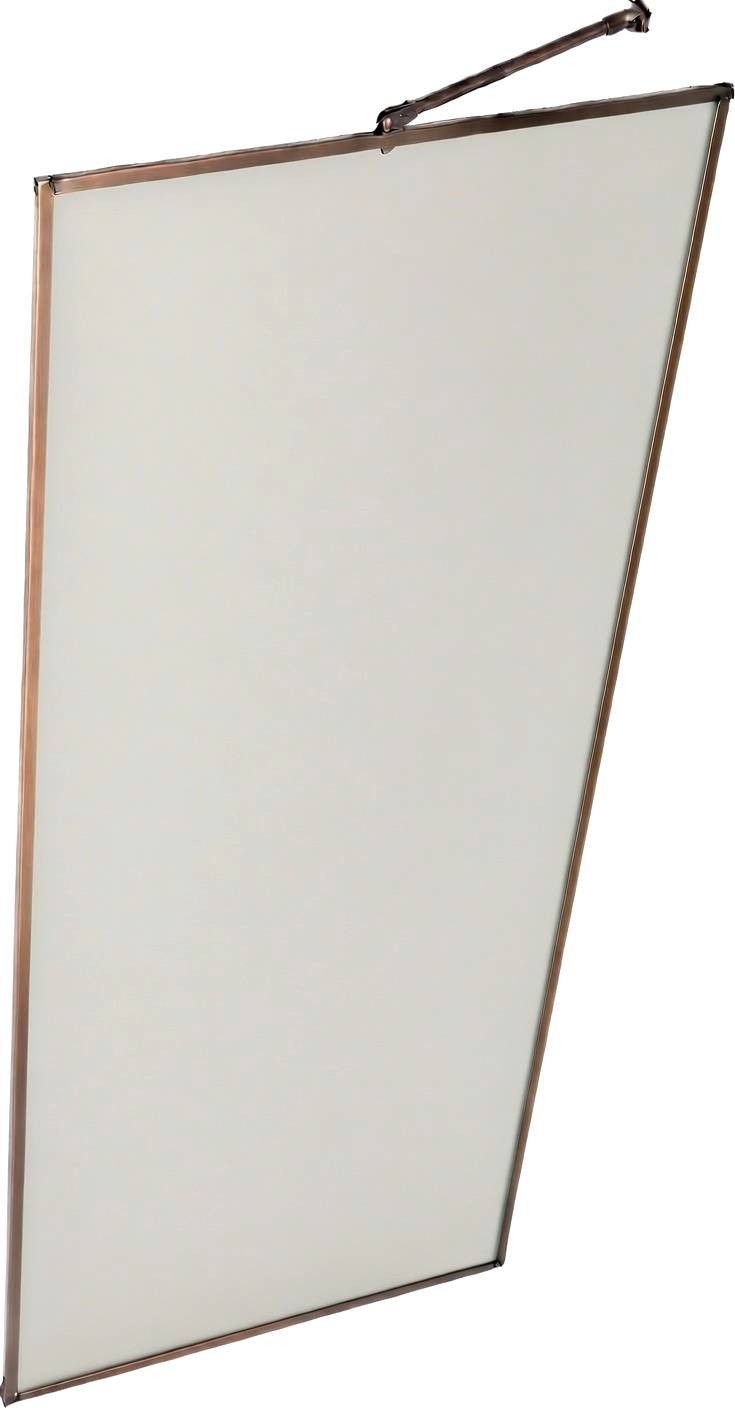Душевая стенка MaybahGlass 109x195 / MGD-839-2 (сатин стекло/бронза)