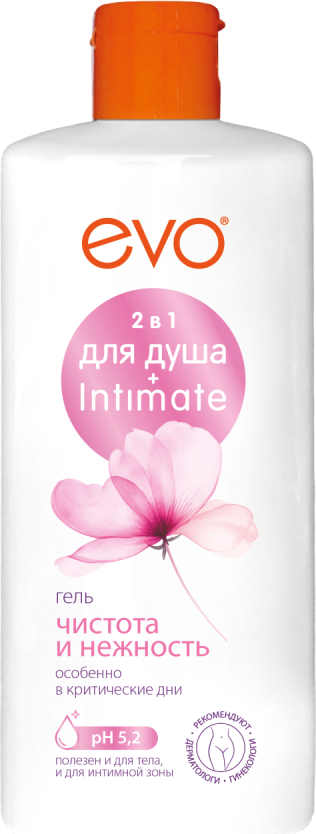 Гель для интимной гигиены EVO laboratoires Чистота и нежность 2в1 (400мл)