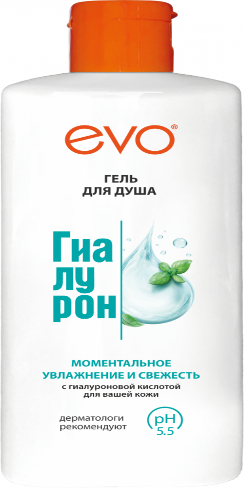 Гель для душа EVO laboratoires Гиалурон Моментальное увлажнение и свежесть (400мл)