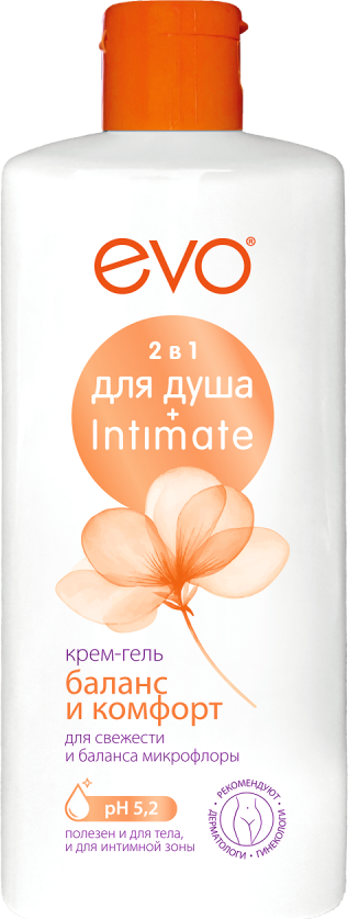 Гель для интимной гигиены EVO laboratoires Баланс и комфорт 2в1 (400мл)