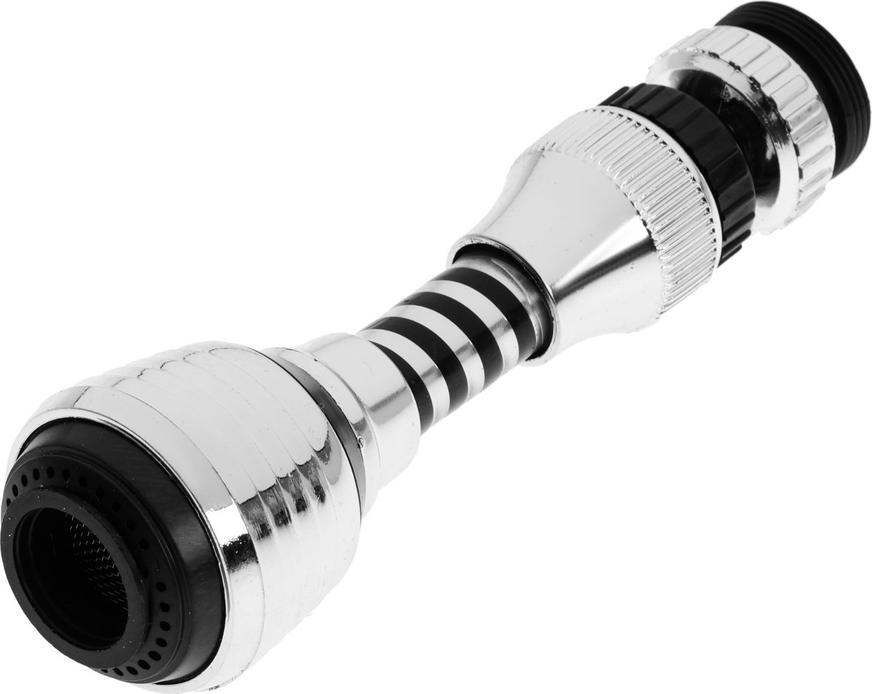 Аэратор для смесителя ZEIN Z3604 поворотный / 9931929 (хром/черный)