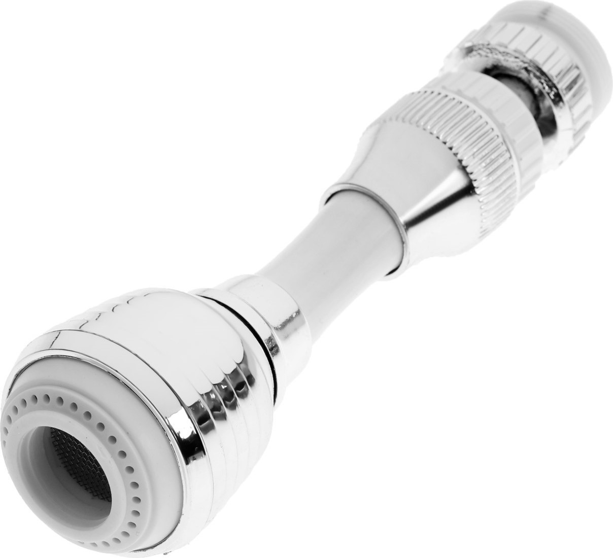 Аэратор для смесителя ZEIN Z3605 поворотный / 9931930 (хром/белый)