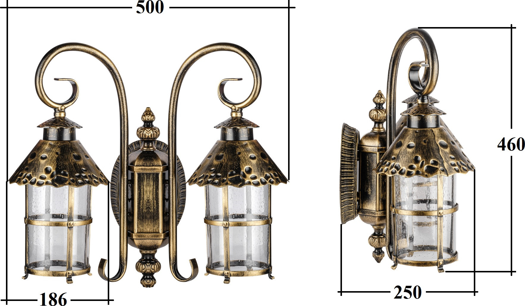 Бра уличное Oasis Light Caior 1 81502 2 18 Gb — фото 3