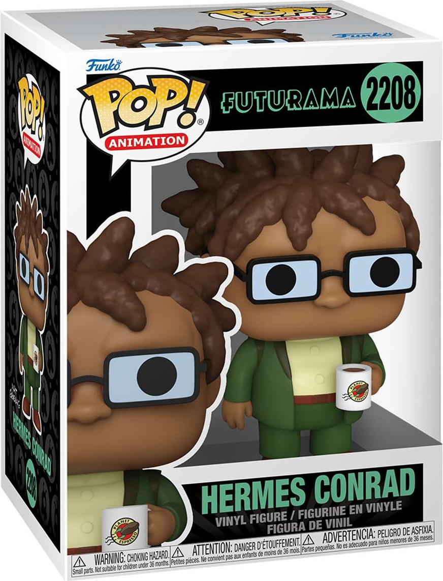 Фигурка коллекционная Funko POP! Animation. Futurama S5. Hermes Conrad w/Mug / Fun90427 — фото 2