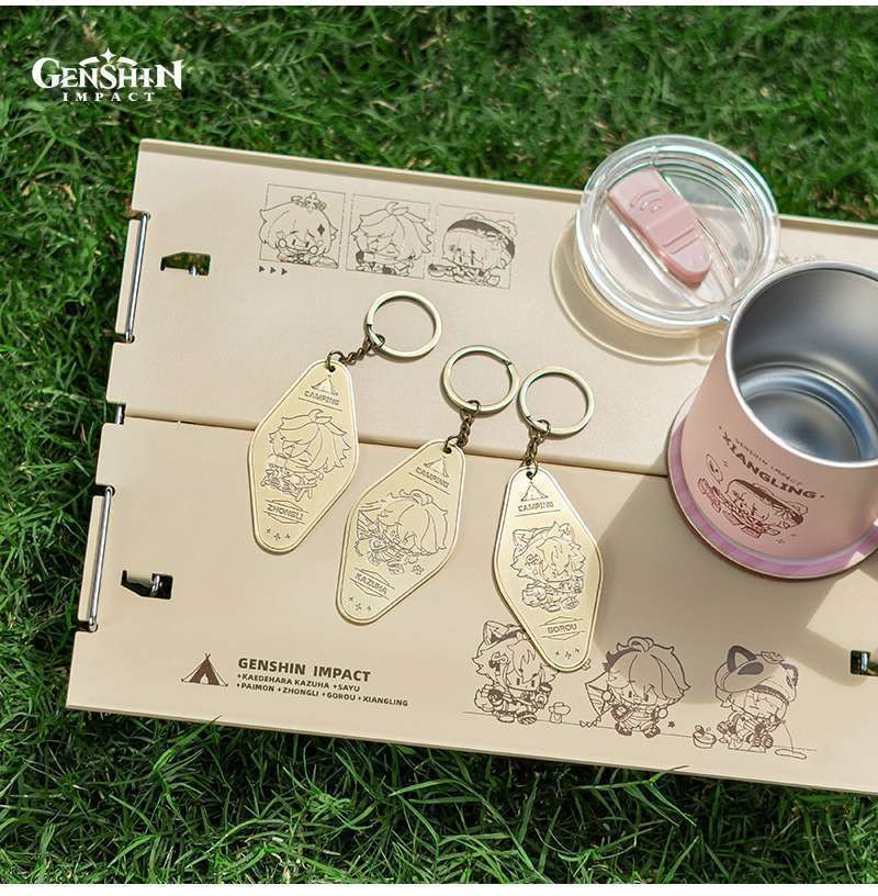 Брелок miHoYo Go Camping! Series Metallic Keychain Kaedehara Kazuha / GEN404 — фото 5