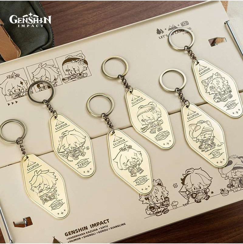 Брелок miHoYo Go Camping! Series Metallic Keychain Paimon / GEN406 — фото 3
