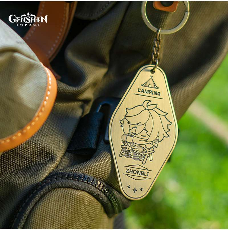 Брелок miHoYo Go Camping! Series Metallic Keychain Xiangling / GEN12 — фото 4