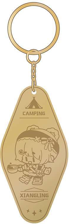 Брелок miHoYo Go Camping! Series Metallic Keychain Xiangling / GEN12