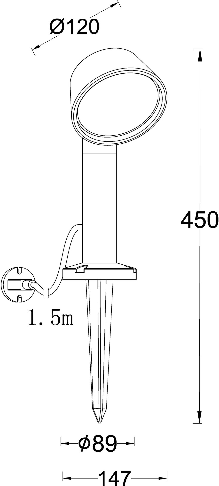 Светильник уличный Oasis Light Tube Led W2886-SP Gr — фото 4