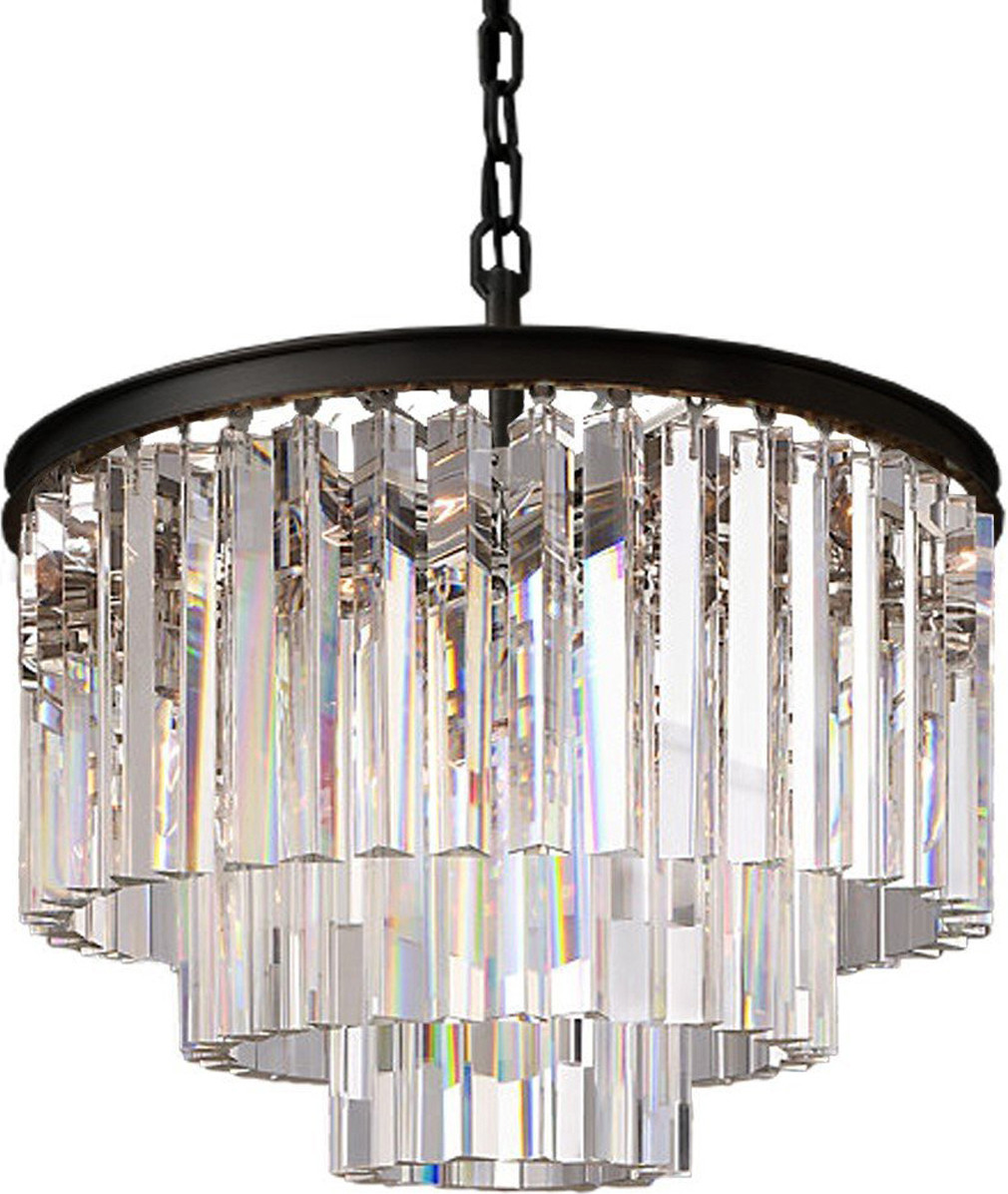 Люстра DeLight Collection 1920s Odeon / KR0387P-6 (черный/прозрачный)