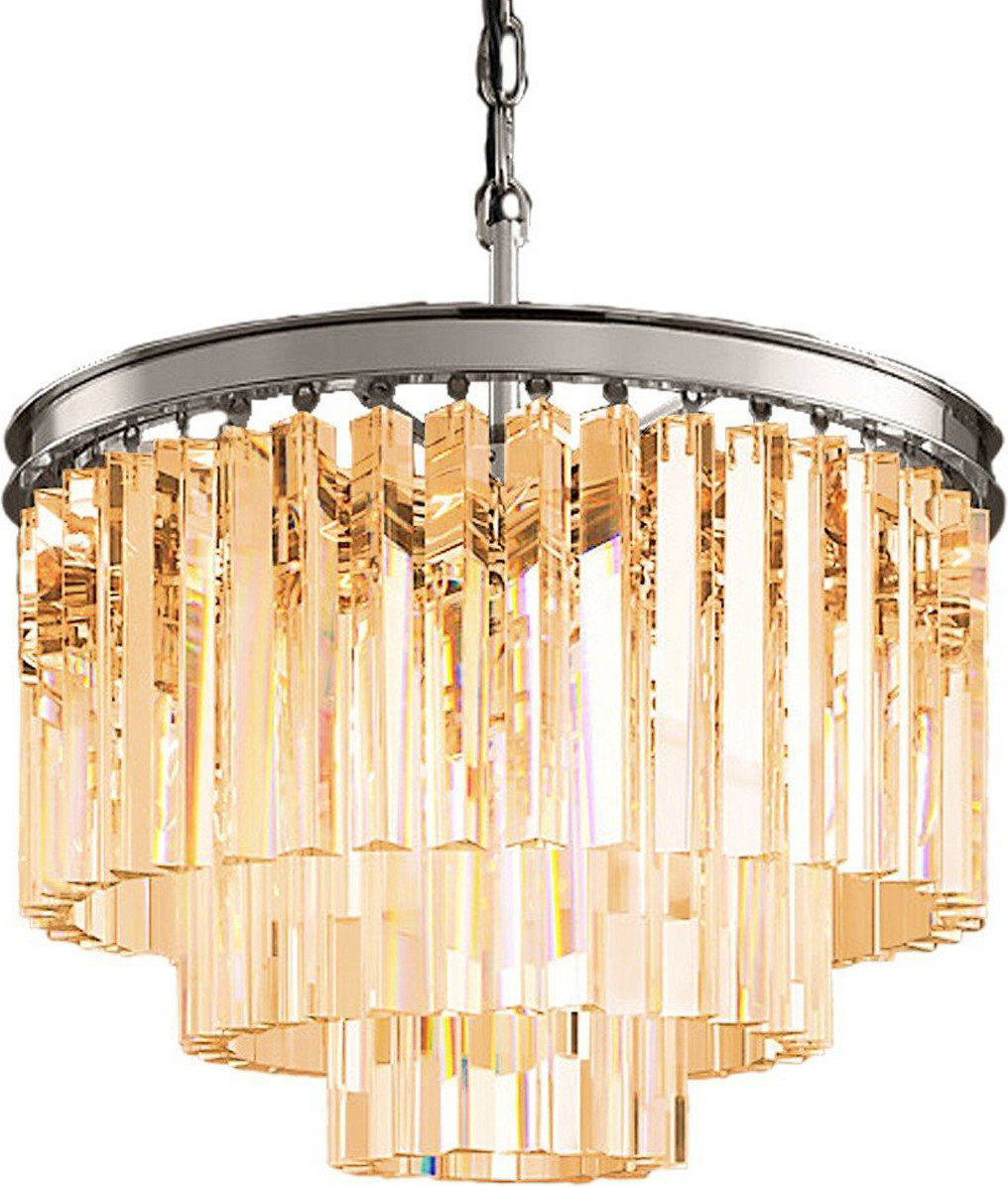 Люстра DeLight Collection 1920s Odeon / KR0387P-6 (хром/амбер)