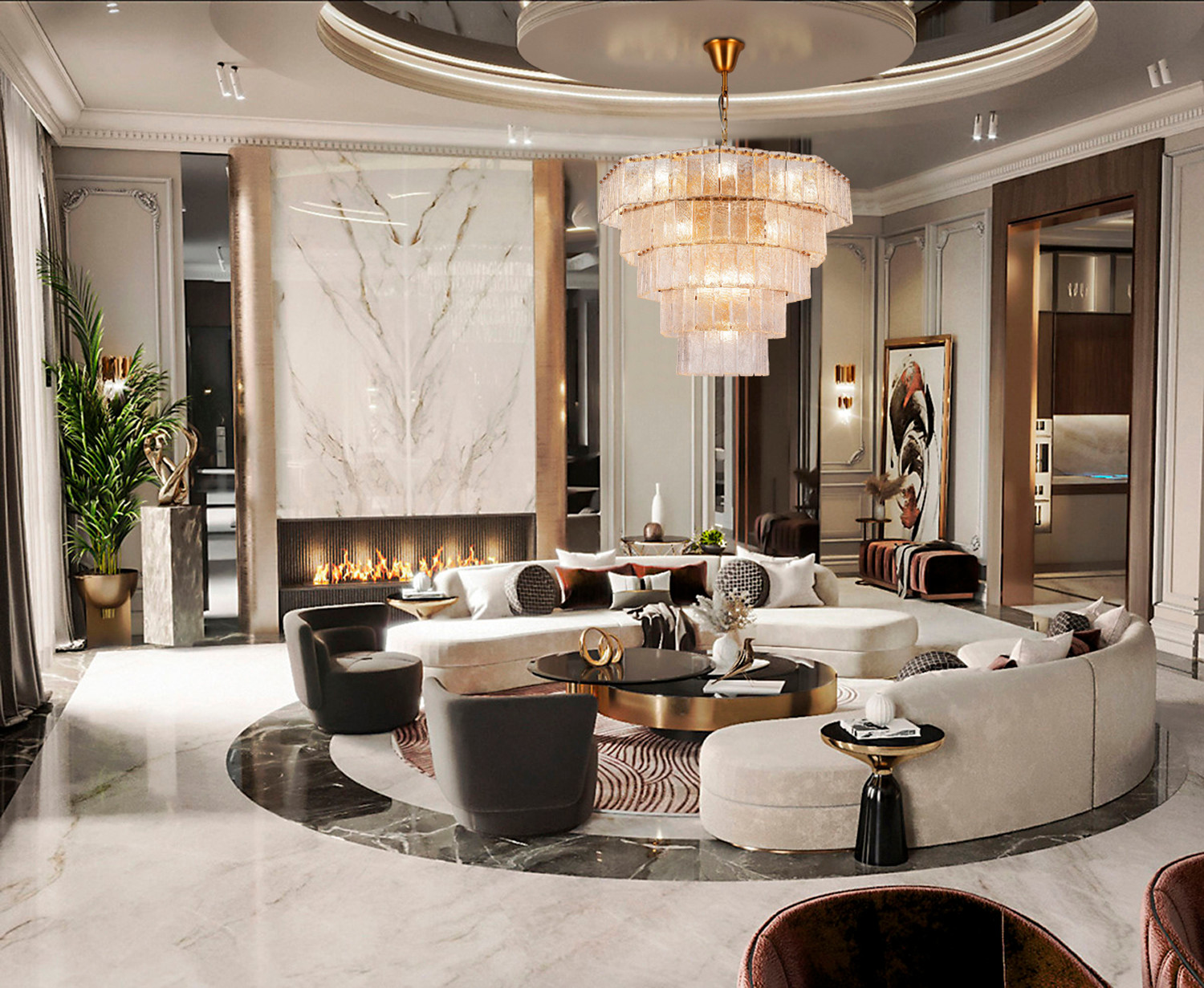 Люстра DeLight Collection BRCH9192-80 (Antique Brass) — фото 6