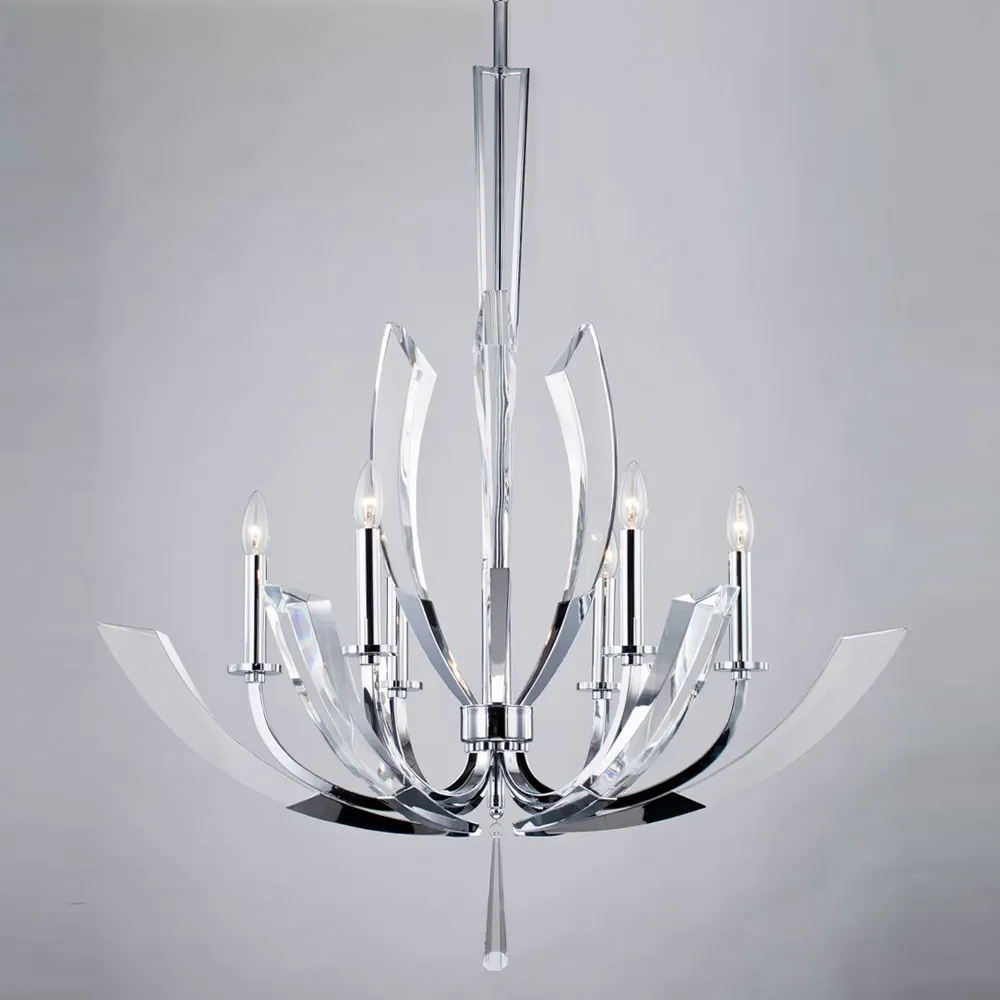 Люстра DeLight Collection Ice Kingdom P68028L-6 (хром)