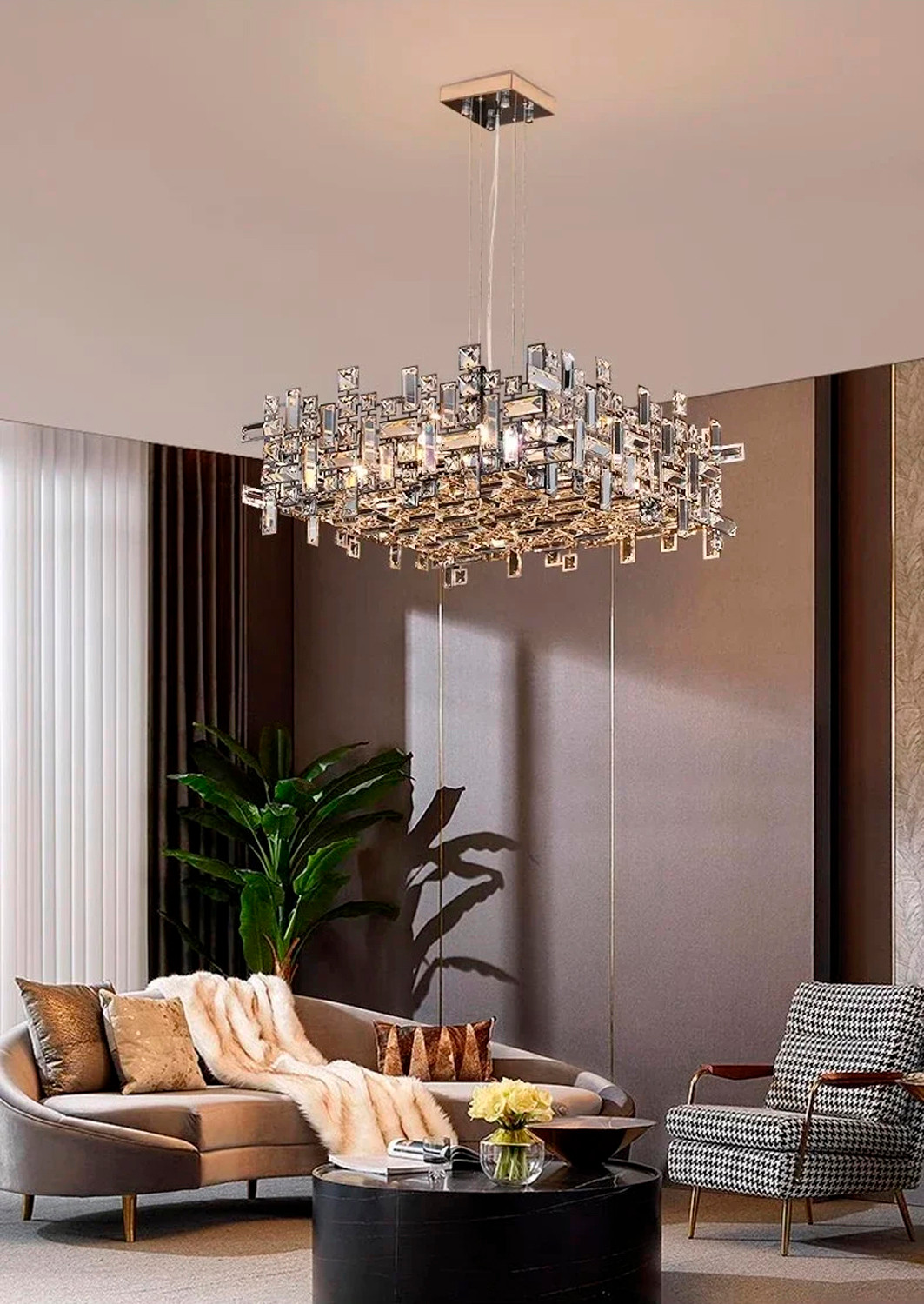 Люстра DeLight Collection P7838-W50 (хром) — фото 6