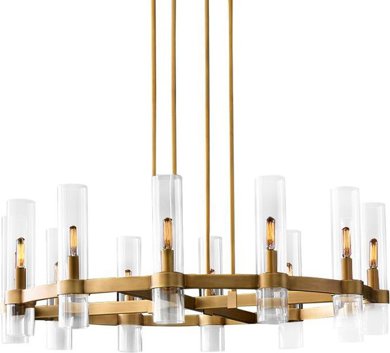 Люстра DeLight Collection Ravelle MT8888-8H (Antique Brass)