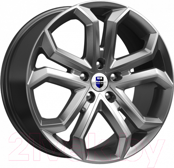 Литой диск K&K Пандора (КС466) 19x8.5" 5x112мм DIA 66.6мм ET 48мм Дарк платинум