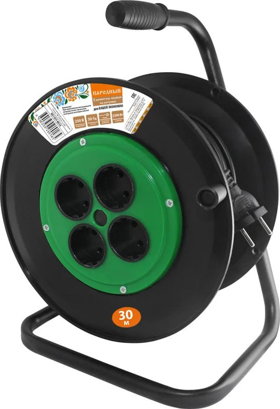 Удлинитель на катушке TDM SQ1307-0512