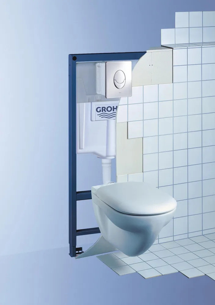 Инсталляция для унитаза GROHE Rapid SL 38721001 (с кнопкой, хром глянец) — фото 5