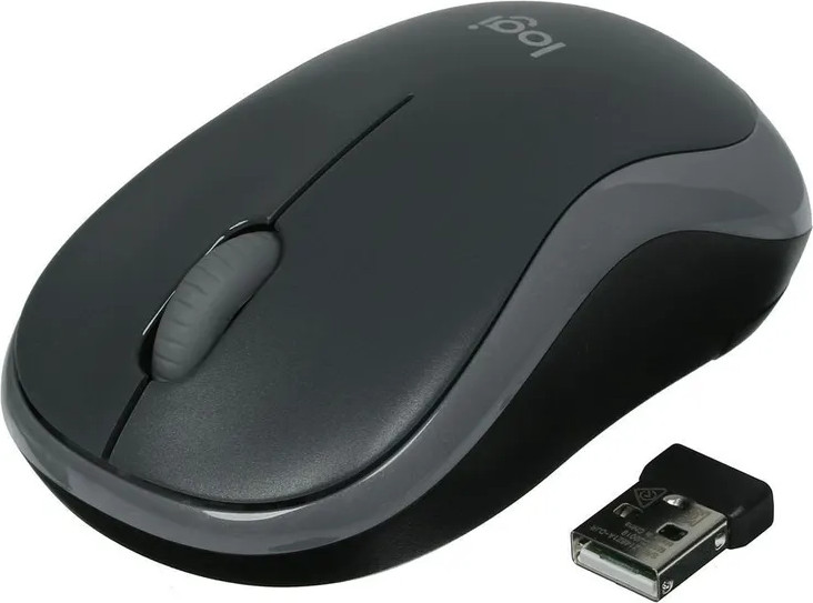 Мышь Logitech M185 (черный/серый) — фото 4