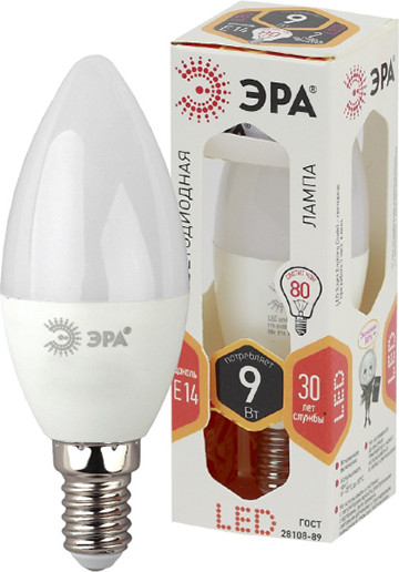 Лампа ЭРА smd B35-9w-827-E14 / Б0027969