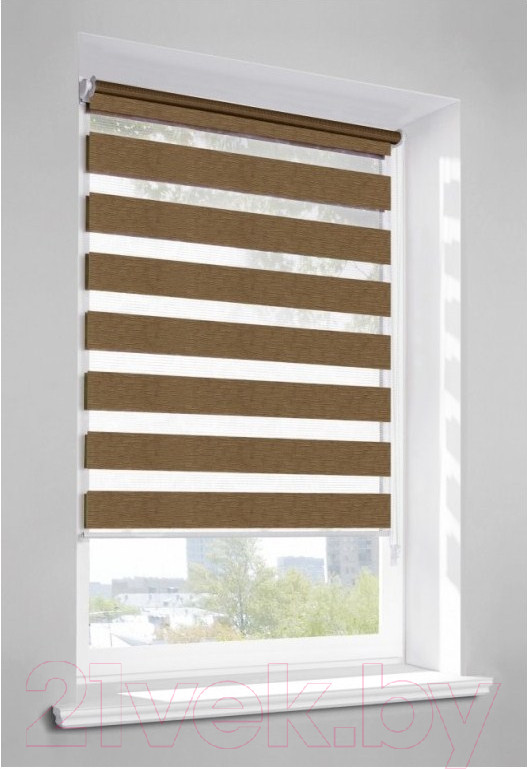 Рулонная штора Lm Decor Сити ДН LB 60-04 67x160 (коричневый) — фото 2