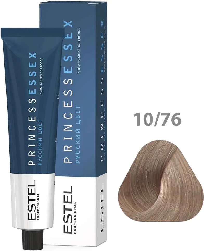 Крем-краска для волос Estel Princess Essex 10/76 (светлый блондин коричнево-фиолетовый/снежный лотос)