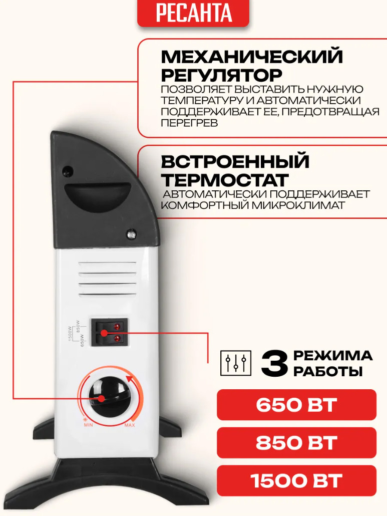 Конвектор Ресанта ОК-1500С (67/4/7) — фото 3
