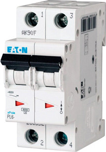 Выключатель автоматический Eaton PL6-B40/2 2P 40A B 6kA / 286559