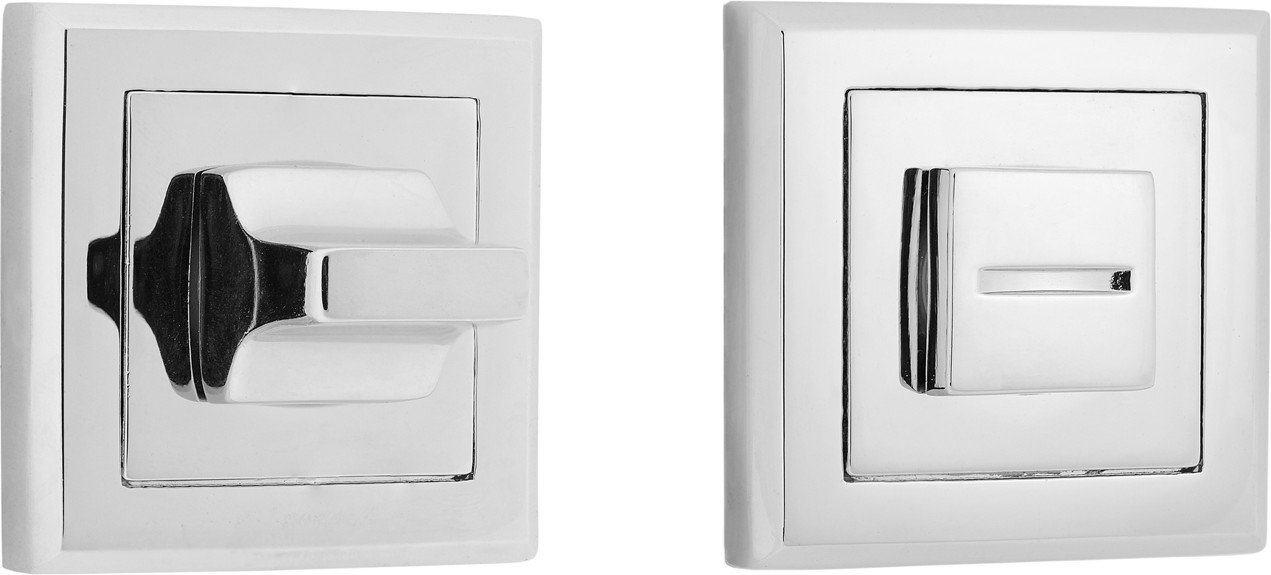Фиксатор дверной защелки VELA WC-Quadro (хром)