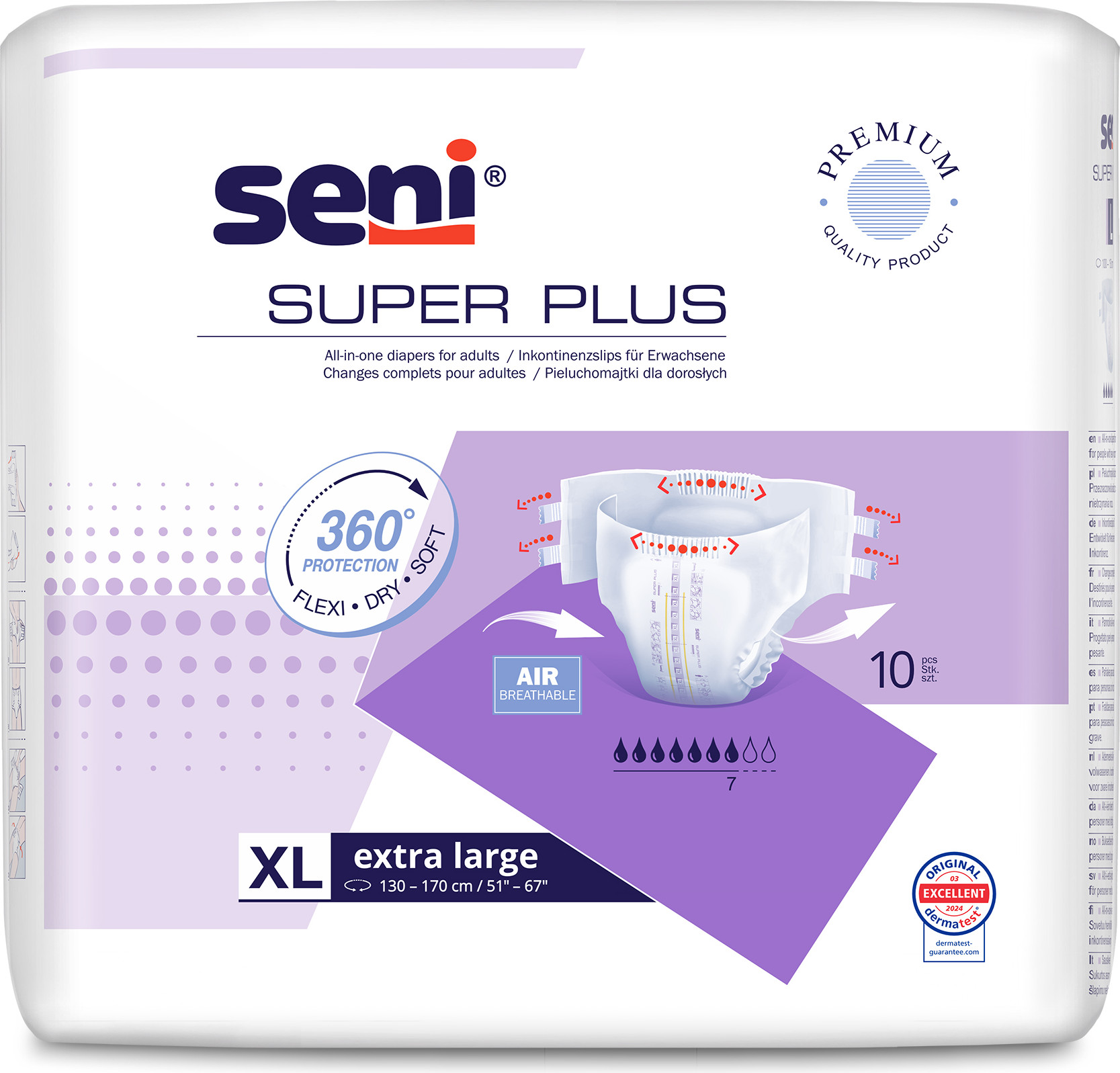 Подгузники для взрослых Seni Super Plus Extra Large (10шт)