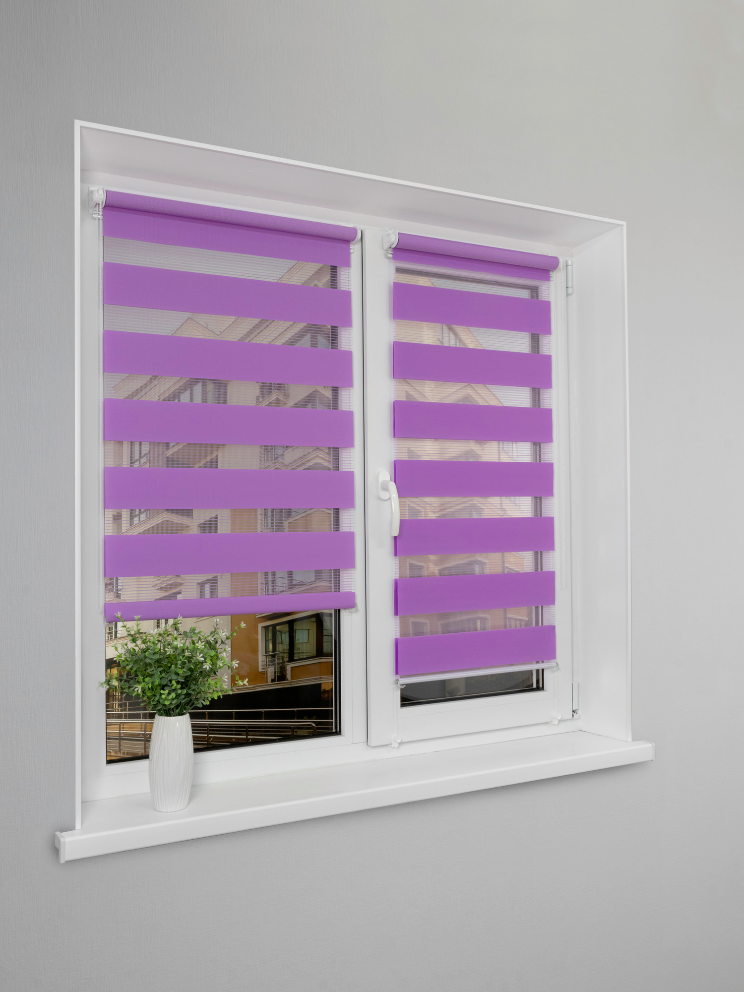 Рулонная штора Lm Decor Грация ДН LB 10-22 130x170 (фиолетовый) — фото 2