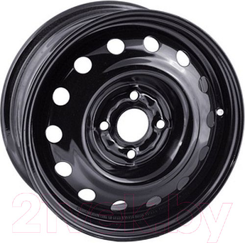 Штампованный диск Eurodisk 64A39Z 15x6" 4x100мм DIA 56.6мм ET 39мм Black