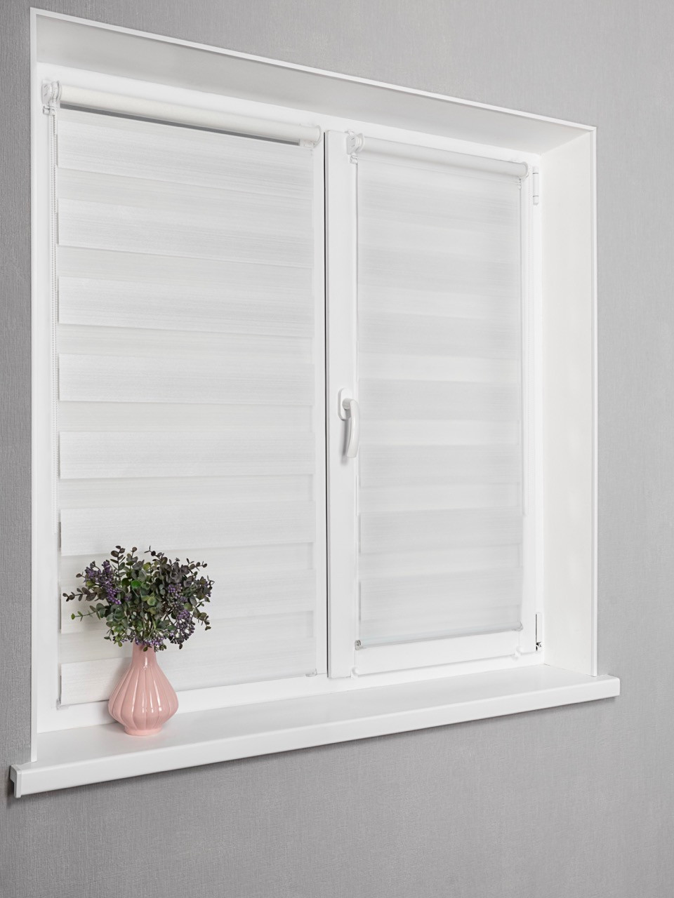 Рулонная штора Lm Decor Марсель ДН LB 25-01 200x185 (белый) — фото 4