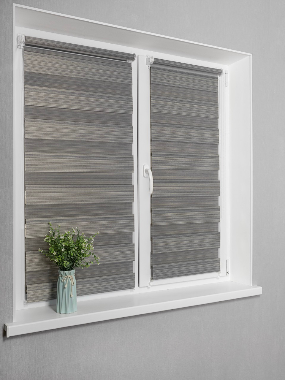 Рулонная штора Lm Decor Марсель ДН LB 25-05 85x160 (темно-серый) — фото 4