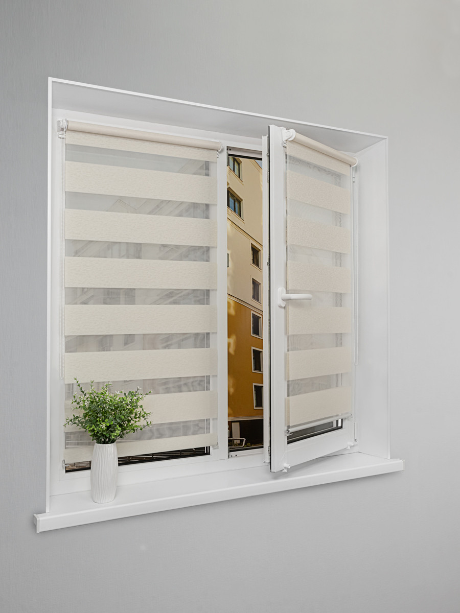 Рулонная штора Lm Decor Сити ДН LB 60-01 100x160 (бежевый) — фото 5