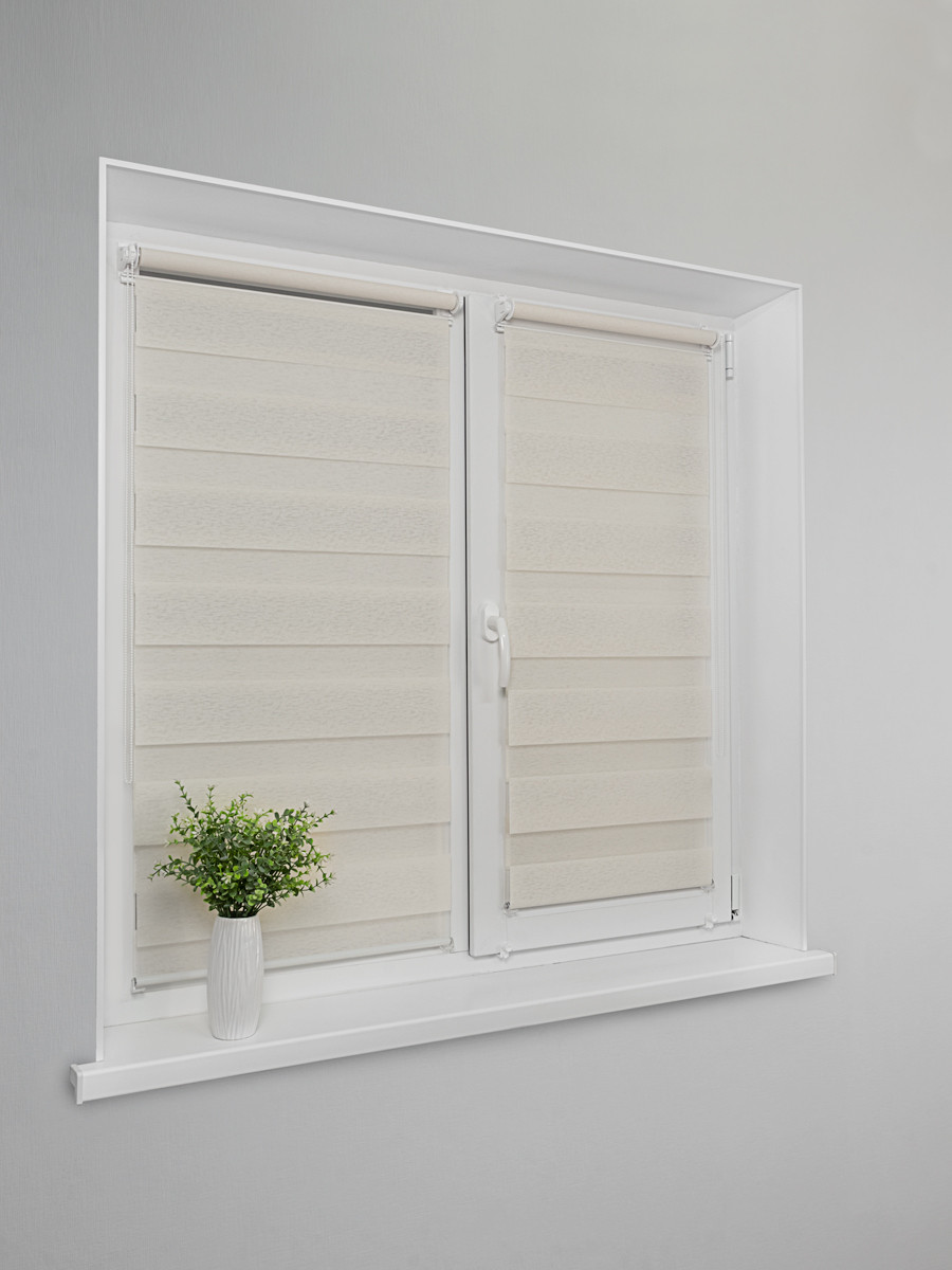 Рулонная штора Lm Decor Сити ДН LB 60-01 100x160 (бежевый) — фото 4