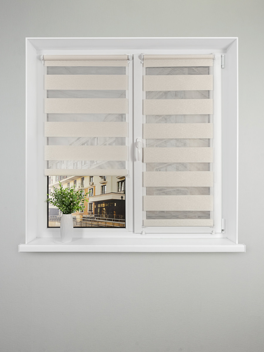 Рулонная штора Lm Decor Сити ДН LB 60-01 110x160 (бежевый) — фото 2