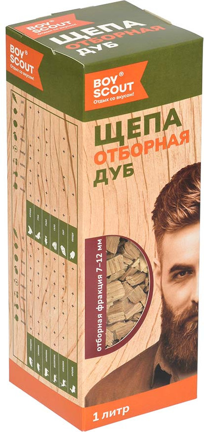 Щепа для копчения Boyscout Дуб / 61095 (1л)