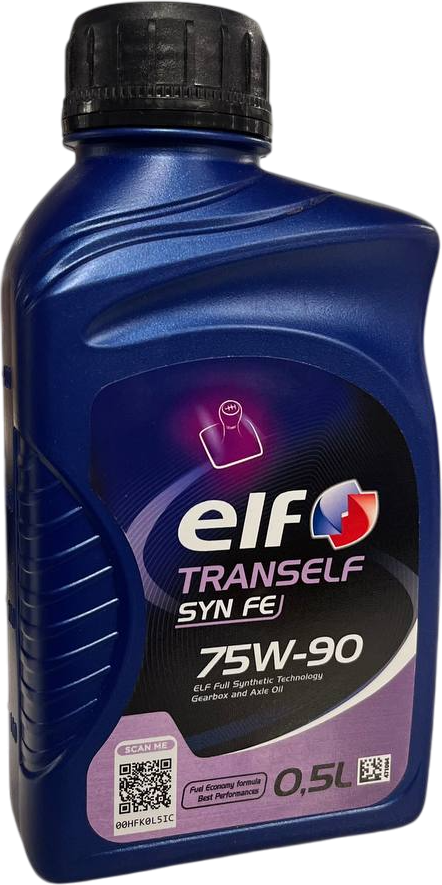 Трансмиссионное масло Elf Tranself SYN FE 75W90 / 195286 (500мл)