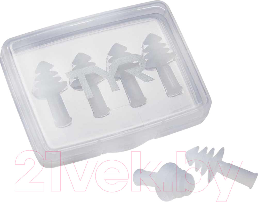 Беруши для плавания TYR Ergo Flex Ear Plugs / LERFL4PK/101 (белый)