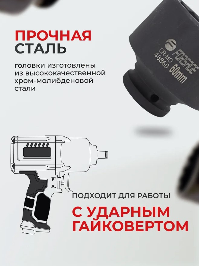 Головка слесарная Forsage F-46860 (48262) — фото 4