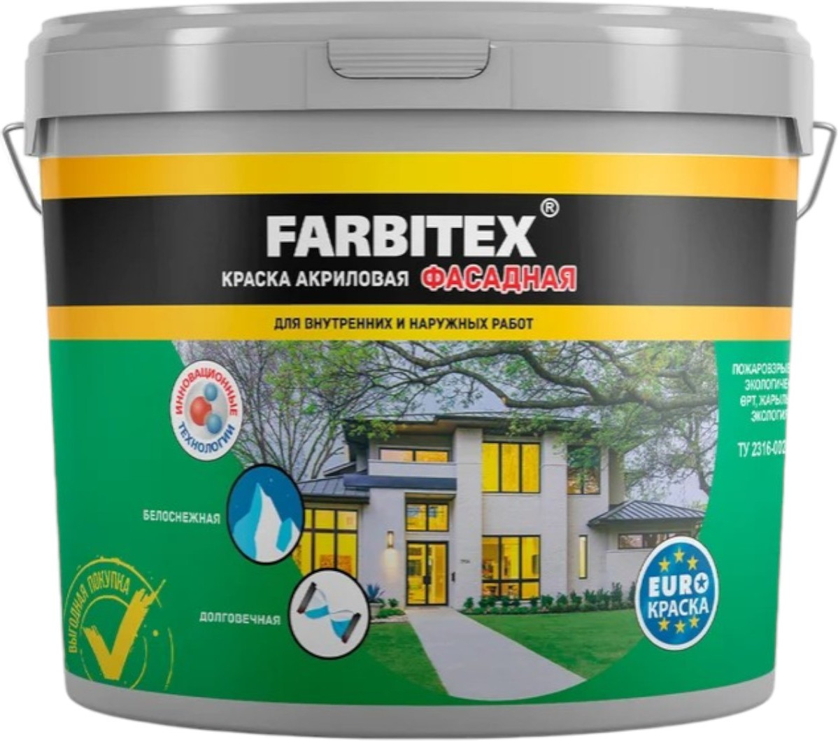 Краска Farbitex Фасадная (6кг)