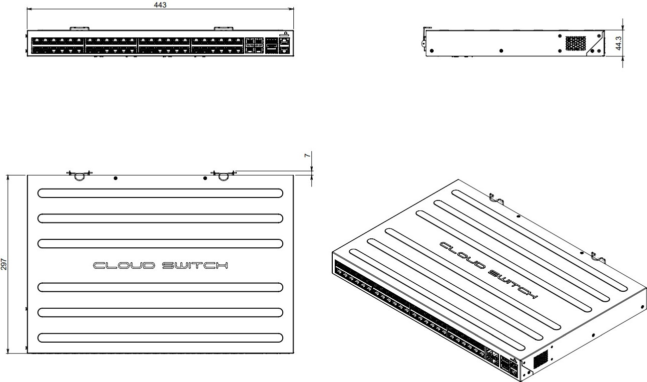 Коммутатор Mikrotik CRS354-48G-4S+2Q+RM — фото 5