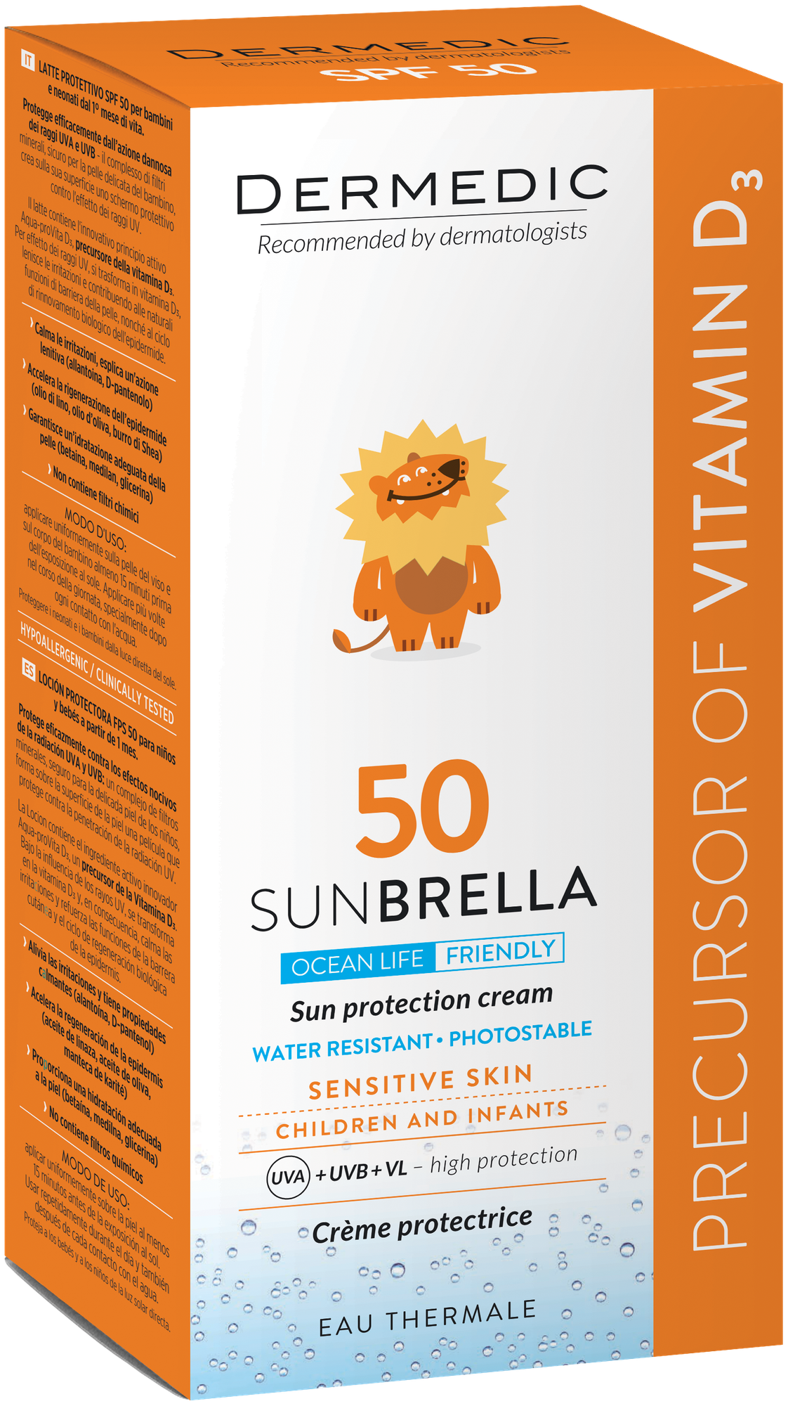 Крем солнцезащитный Dermedic Sunbrella Baby SPF50 ZnO + TiO2 (50г) — фото 2